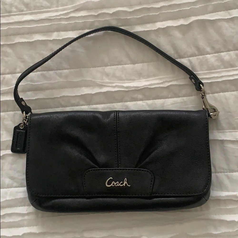 Coach leather clutch